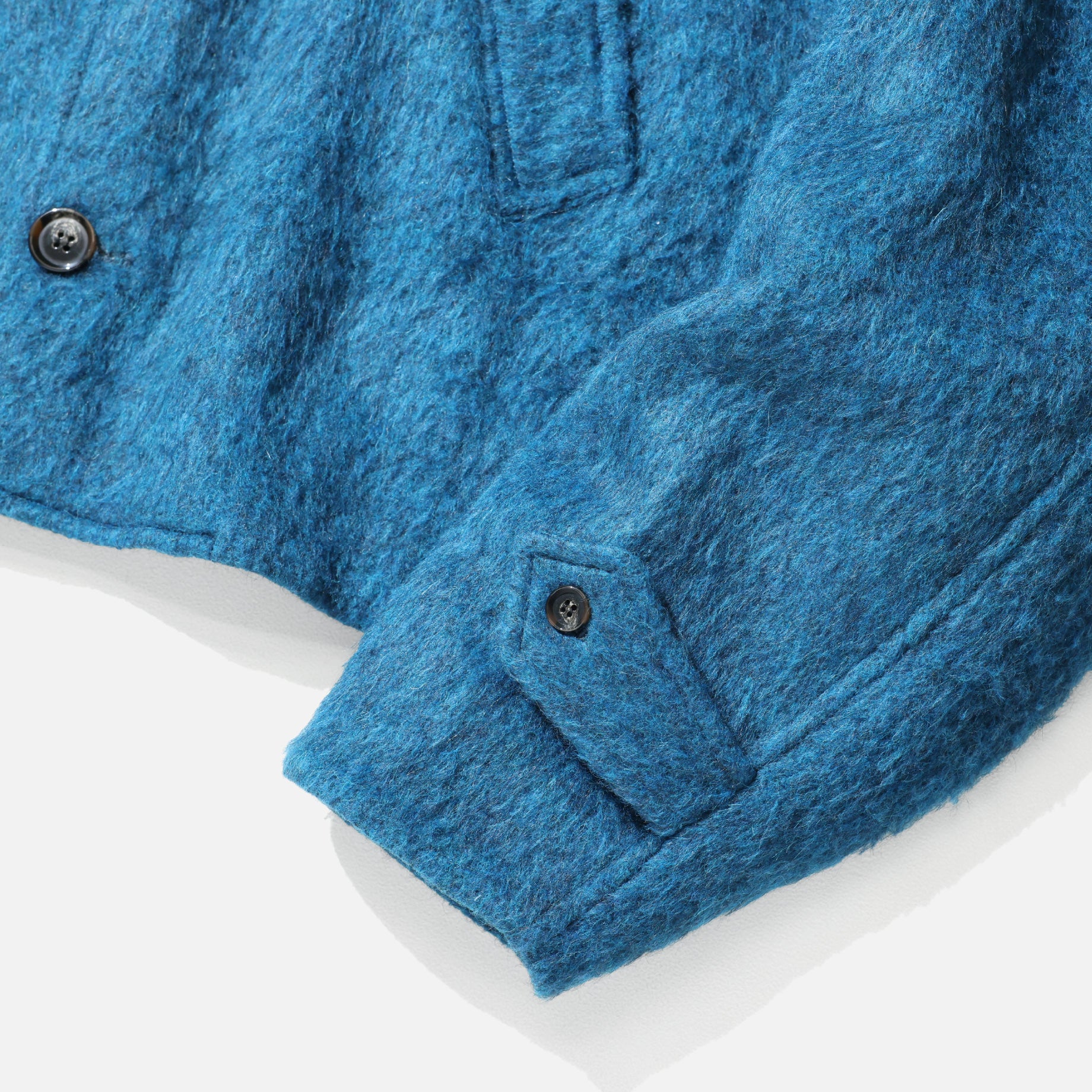 SHAGGY SHORT JACKET （BLUE） – UNEVEN HUB STORE｜想像を