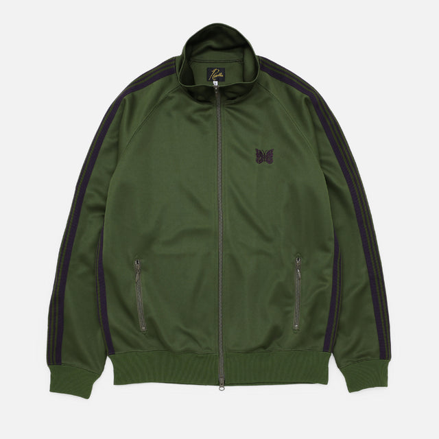 TRACK JACKET - POLY SMOOTH （OLIVE）