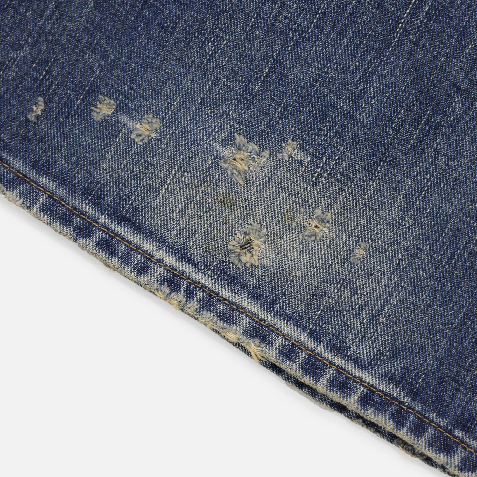 FADED MODERN WESTERN FLARED TROUSERS（FADED INDIGO）