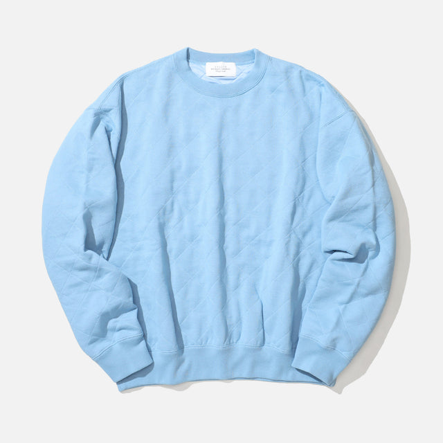 QUILTING SWEAT SHIRTS（BLUE）