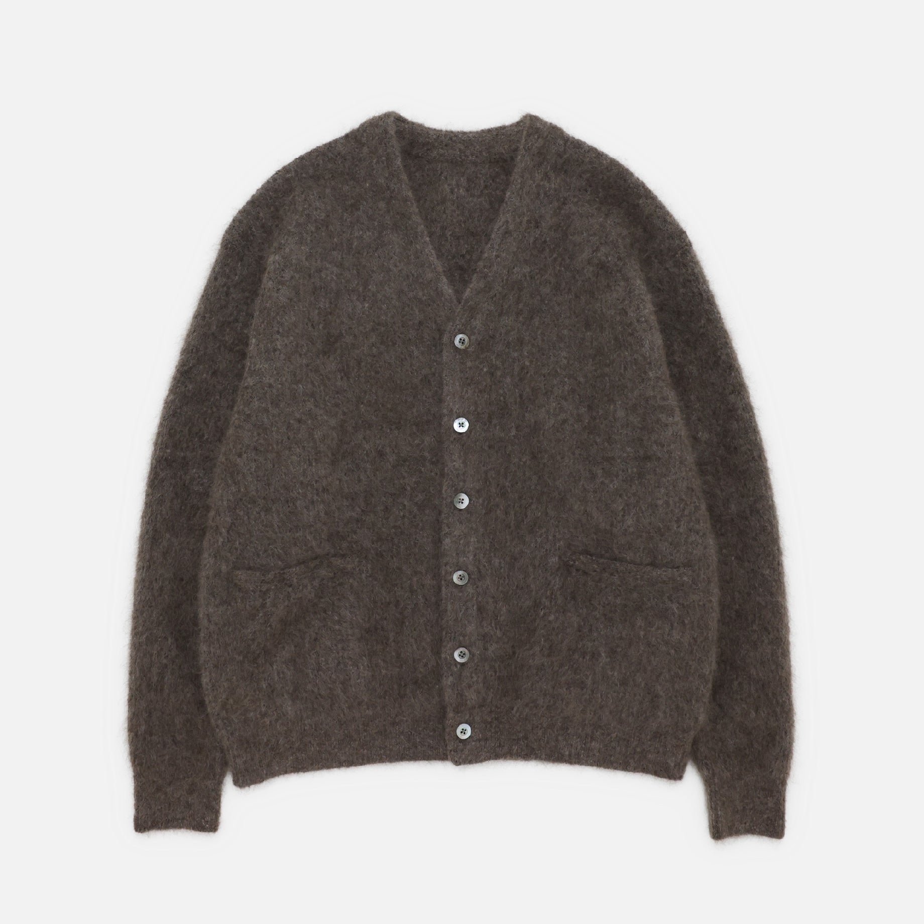 MOHAIR V/N CARDIGAN (BROWN)