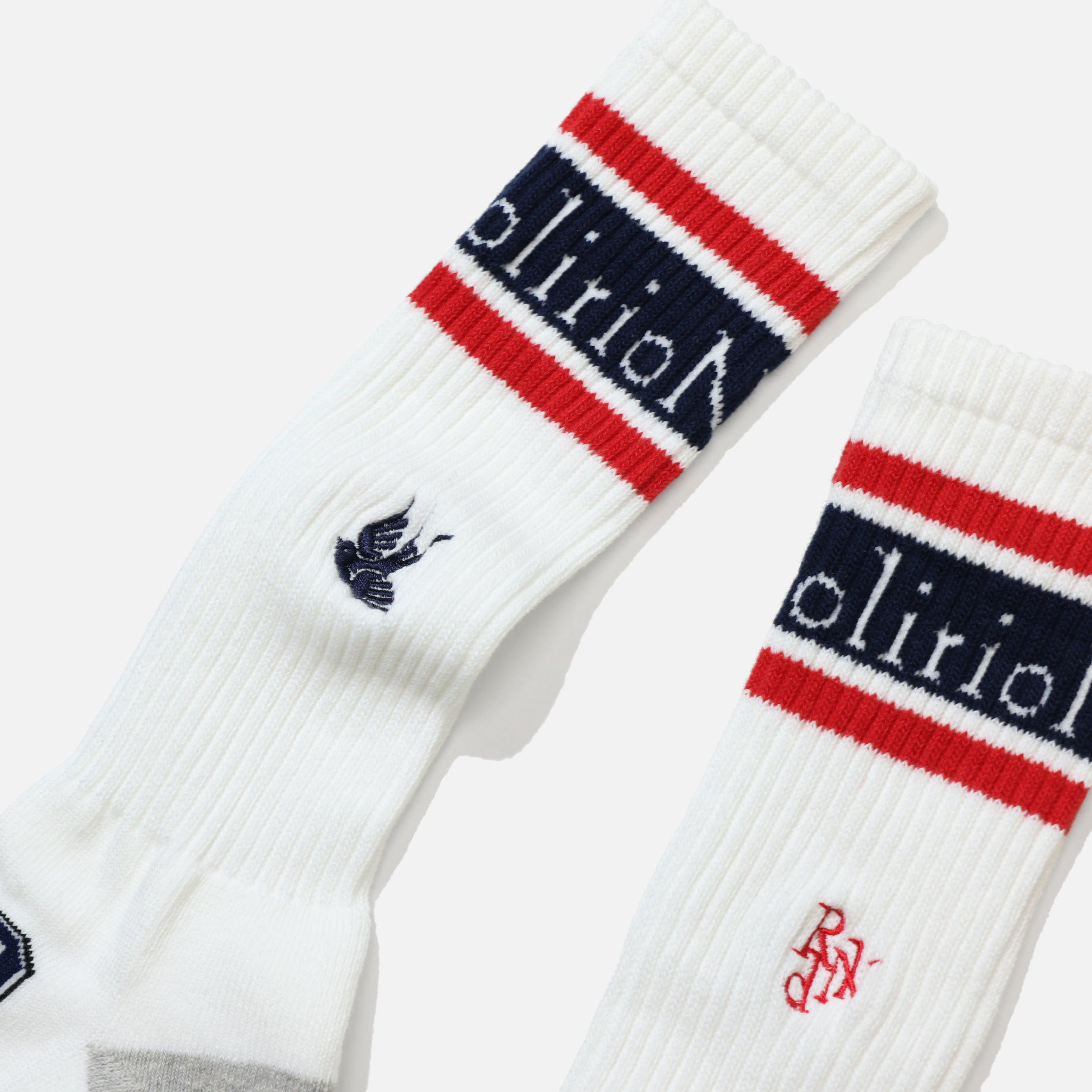 LINE & NUMBERING SOCKS （WHITE）