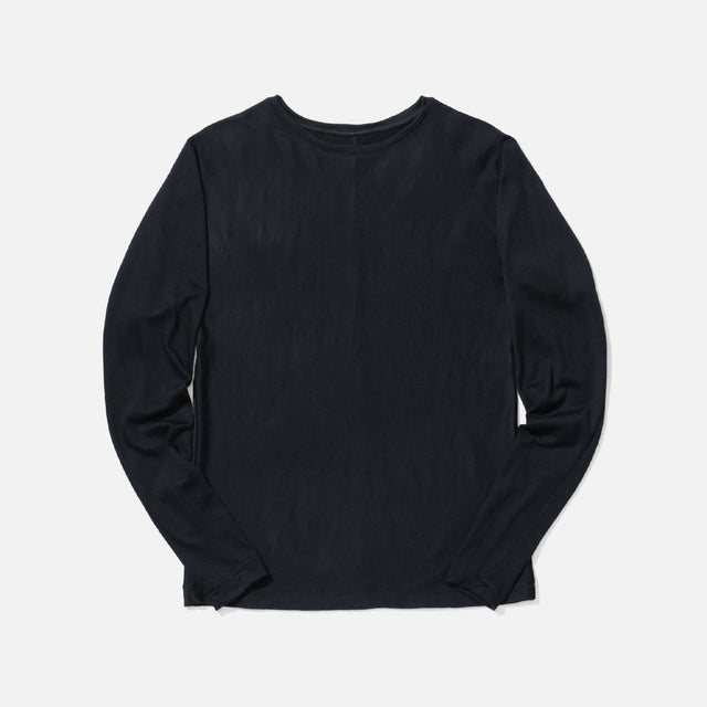 LINKING PATTERN WASHABLE WOOL JERSEY（BLACK）