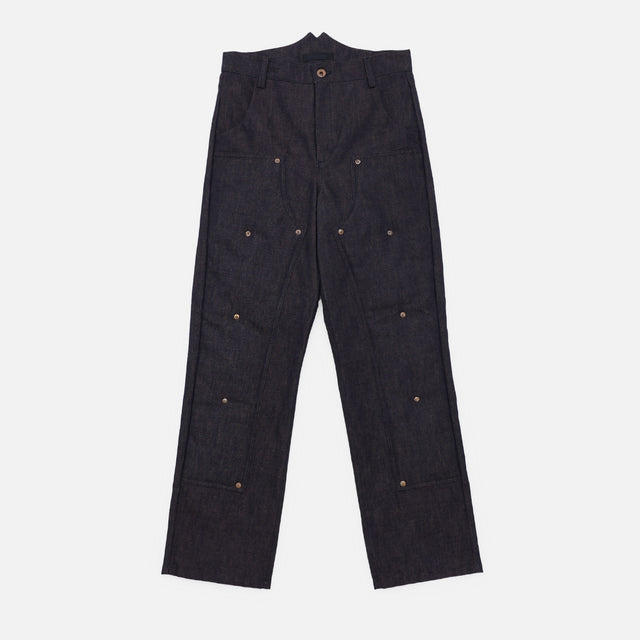 PUDDING EXPANDED DENIM PANTS（KAKI）