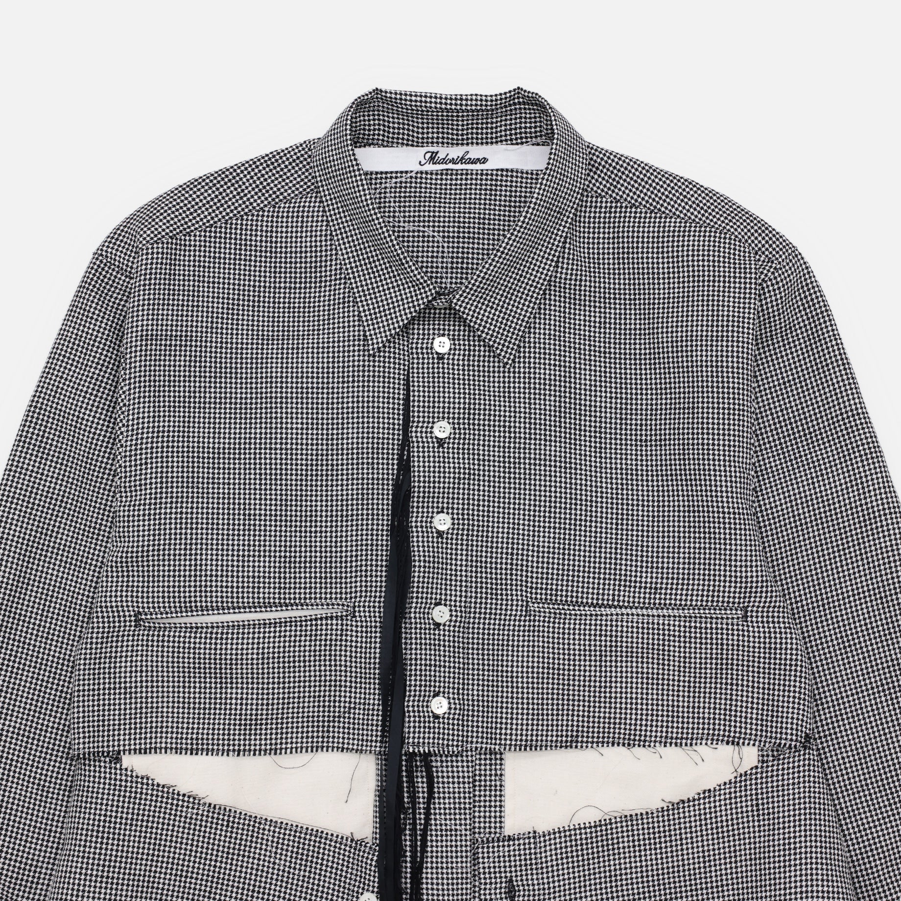 LINEN PAPER SHIRTS（HOUNDTOOTH）