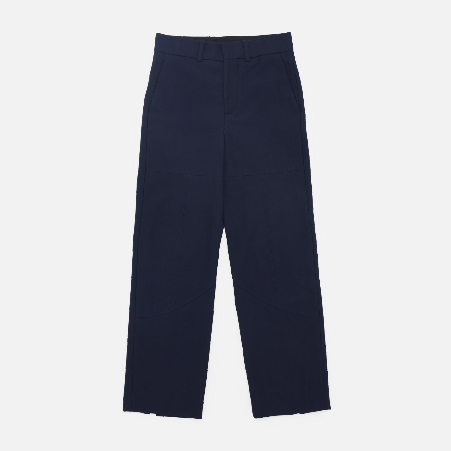 FRAMED PATTERN SLACKS（NAVY）