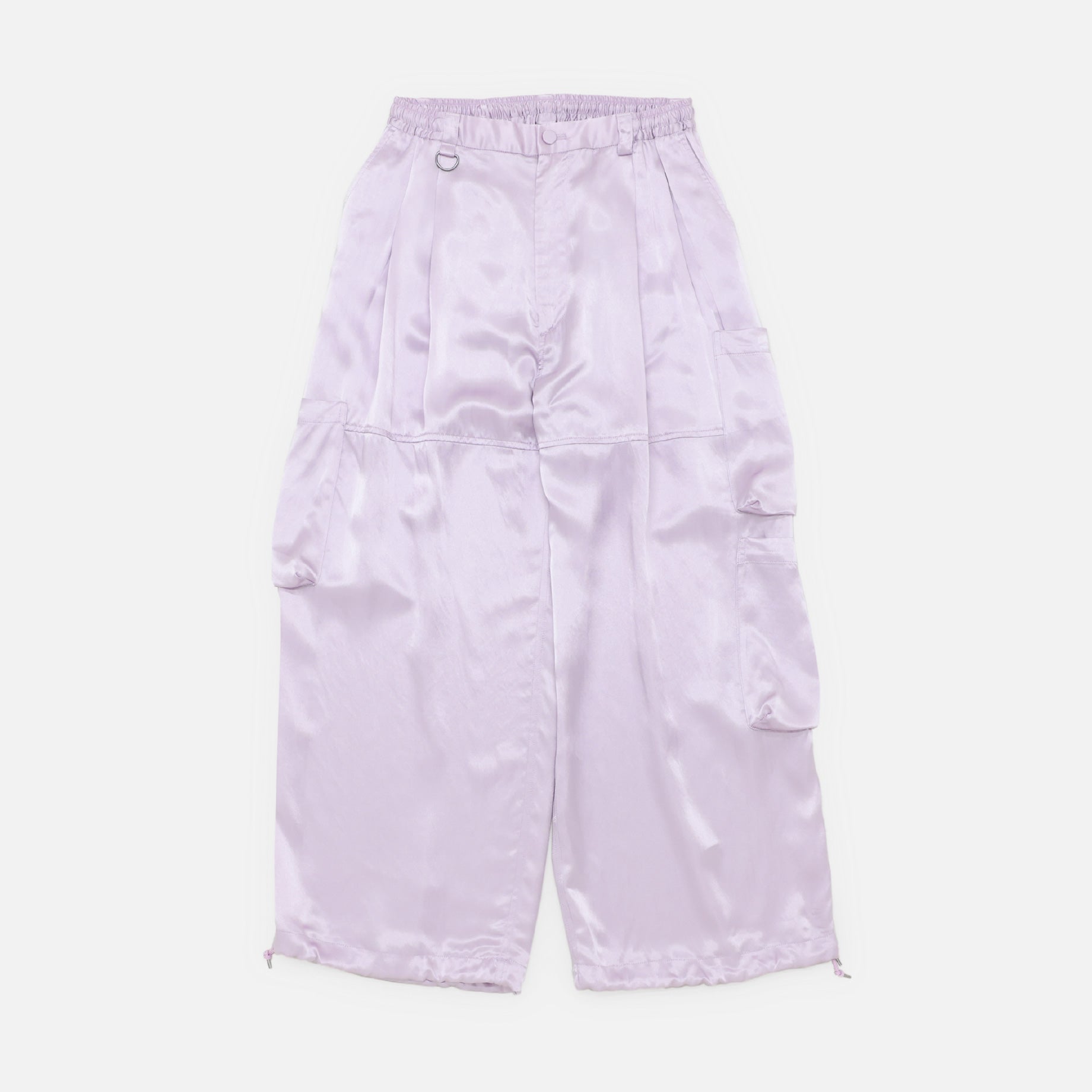 WATERING SATIN MILITARY EASY PANTS （MIST PINK）