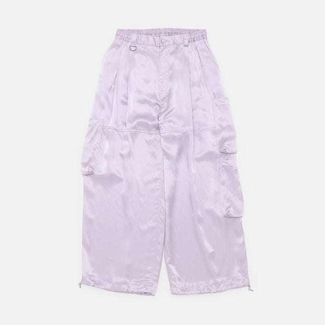 WATERING SATIN MILITARY EASY PANTS （MIST PINK）