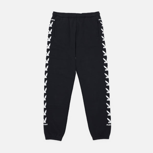 PLAYBOY PRINT SWEAT PANTS（BLACK）