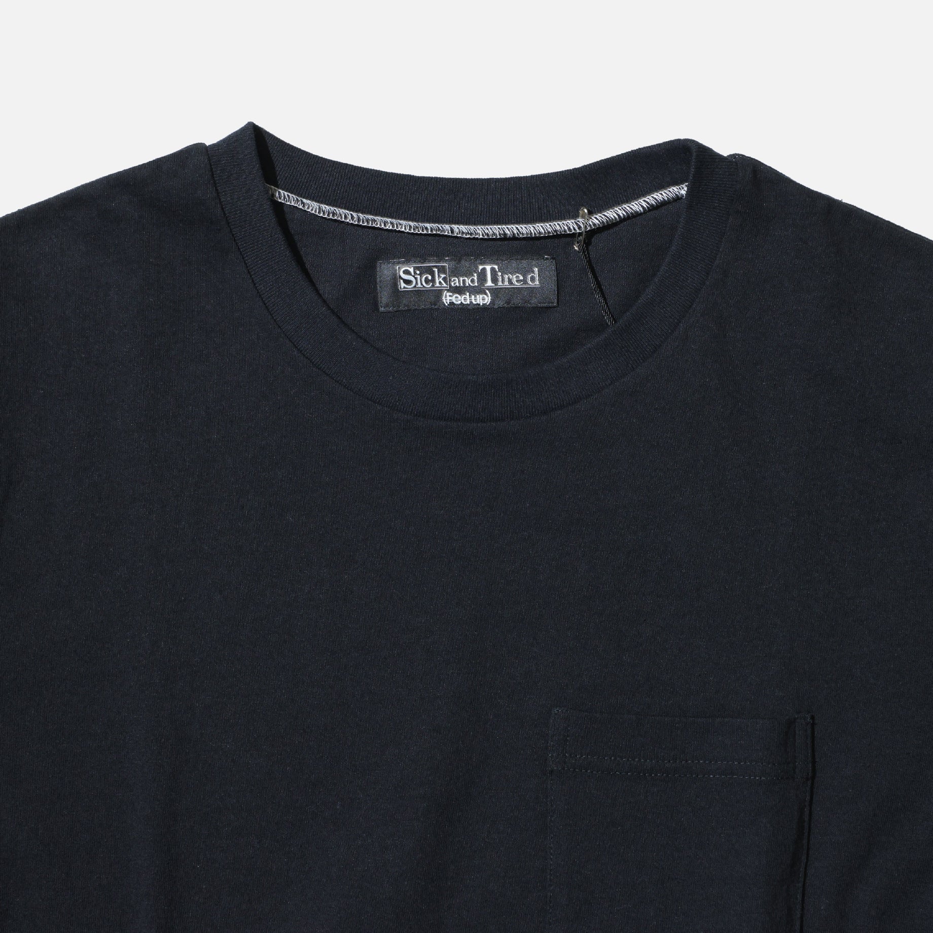 DOUBLE POCKET T-SHIRT（BLACK）