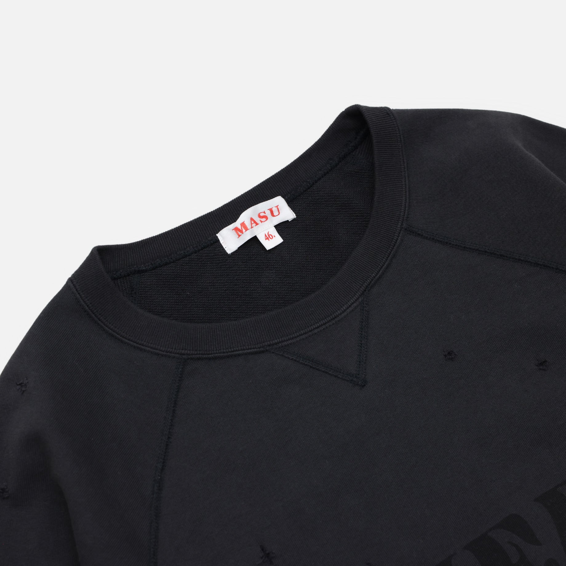 MESSAGE HALF SLEEVE SWEAT（BLACK）