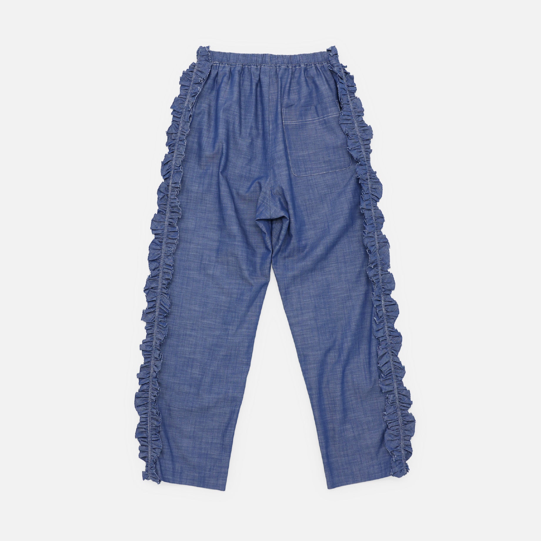 FRILL SIDE PT - CHAMBRAY（BLUE）