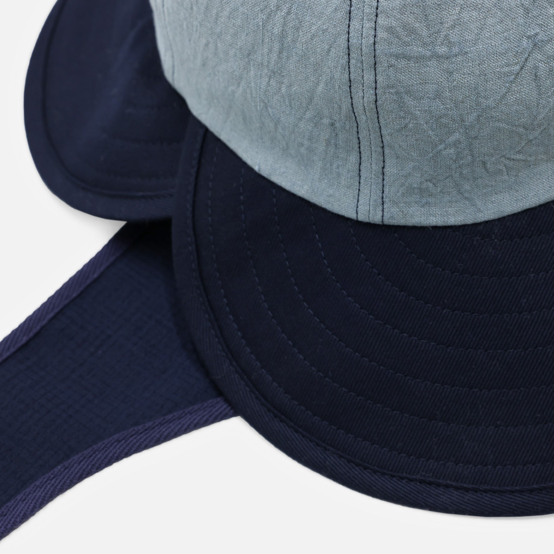 2TONE DOUBLE BRIM HAT（BLUE GRAY）