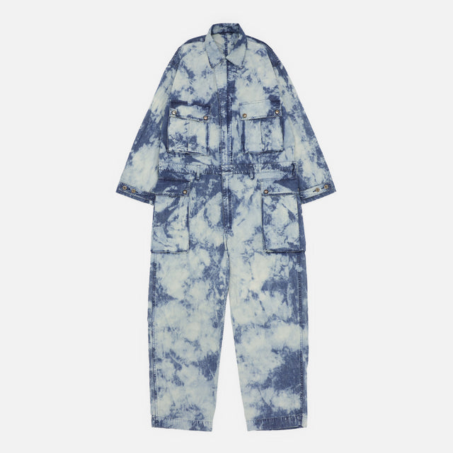 FADED CHAMBRAY OVERALLS（FADED INDIGO）