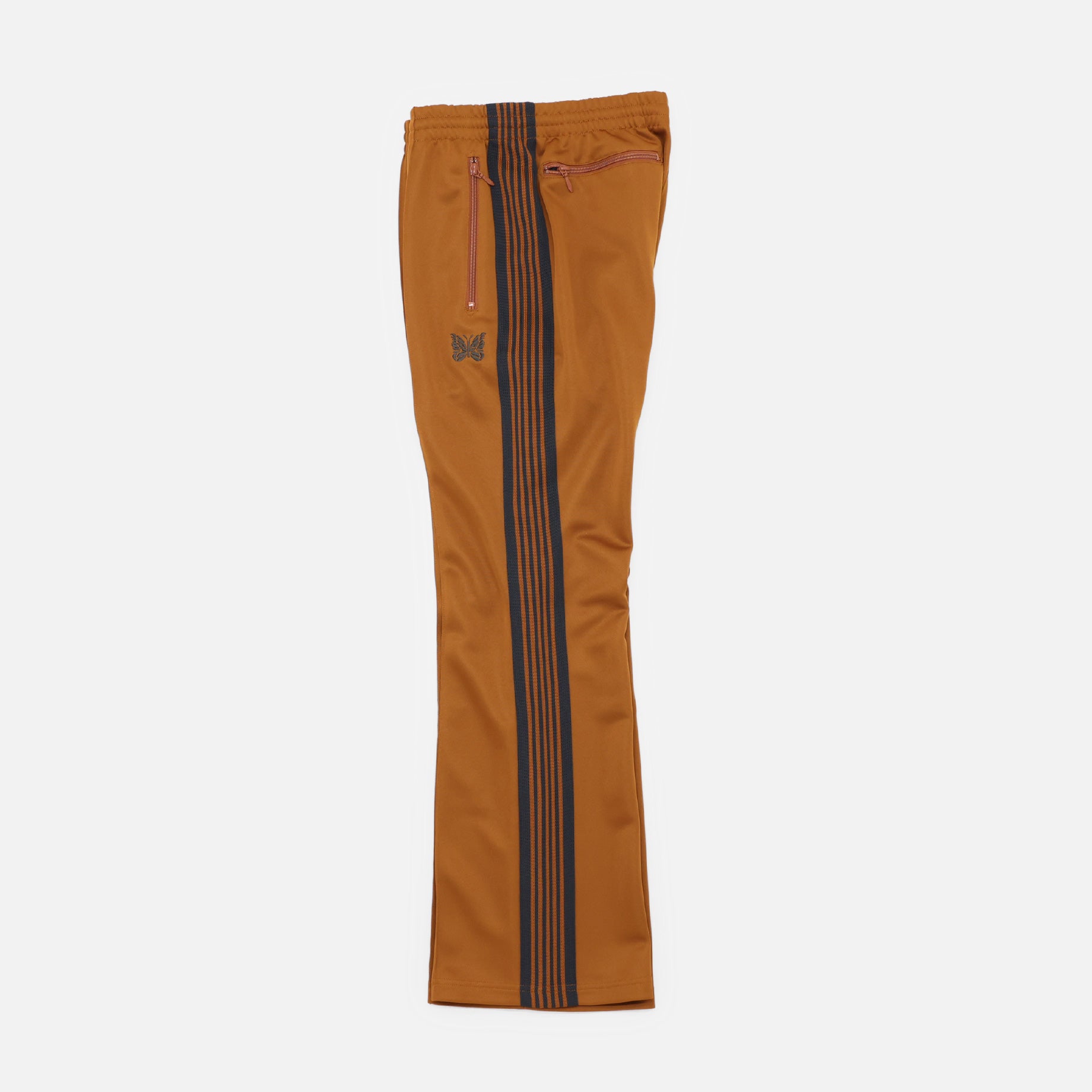 BOOT-CUT TRACK PANT - POLY SMOOTH （RUST）