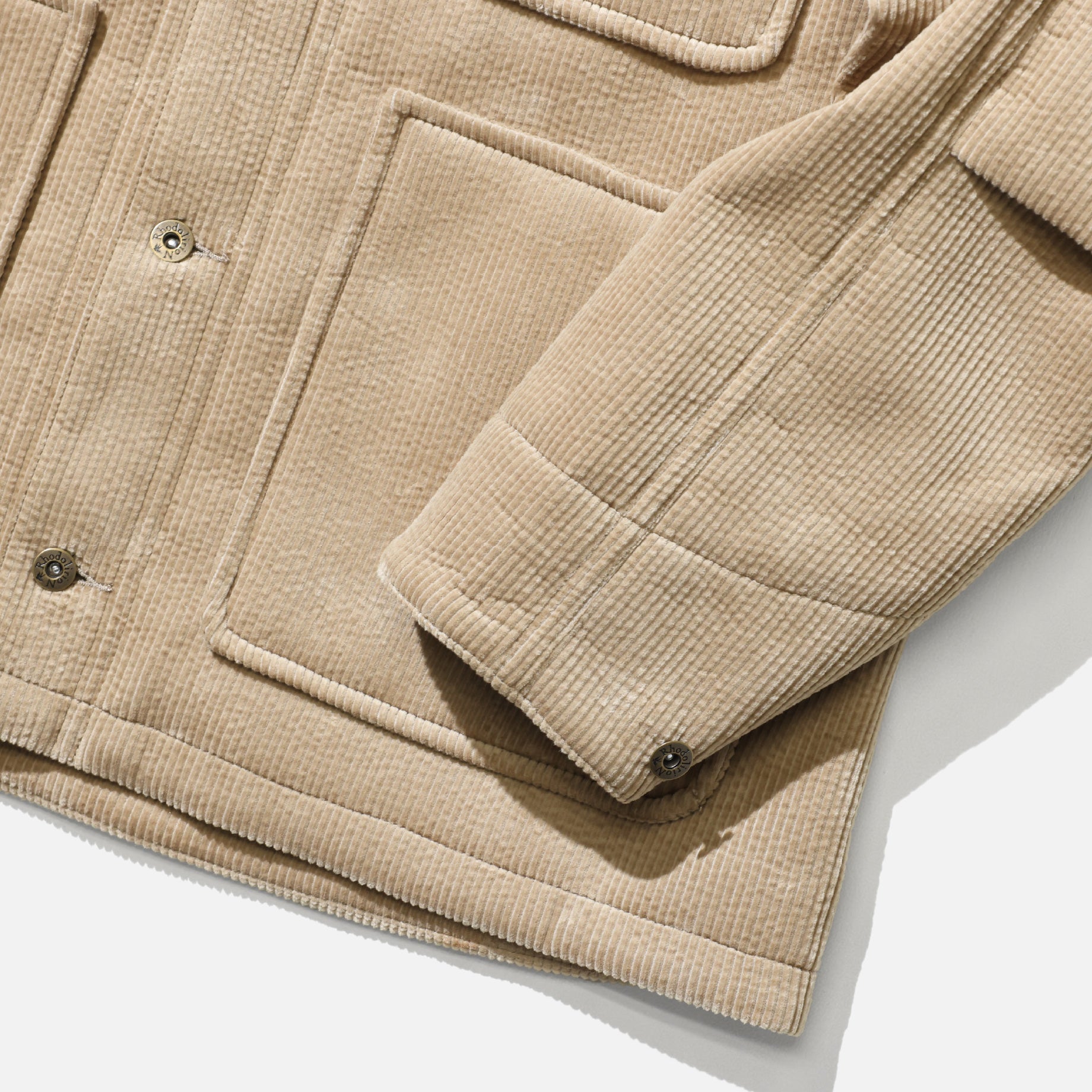 WORK COVERALL JACKET - BONDING CORDUROY（KHAKI）