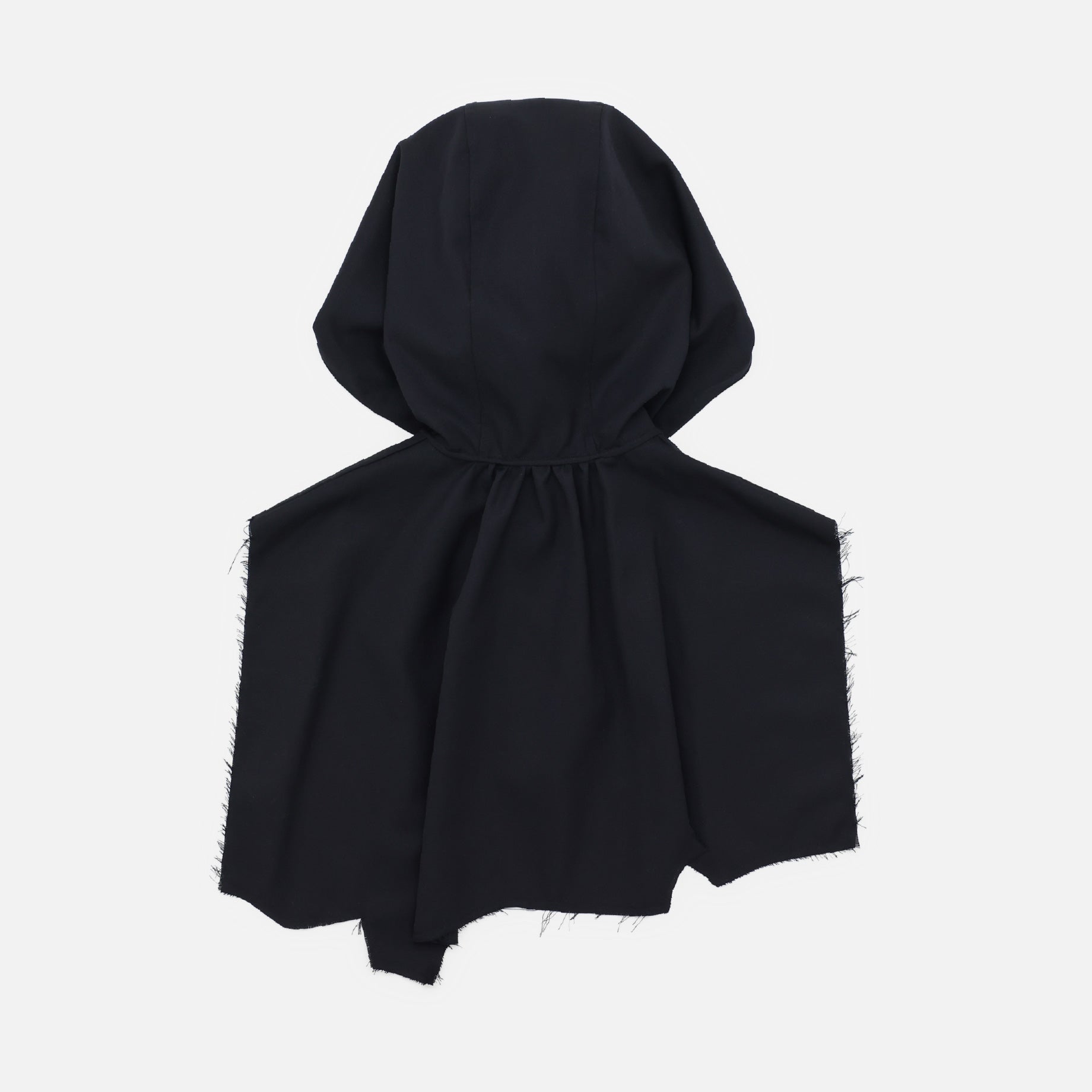 RAGGED MINI CAPE（BLACK）