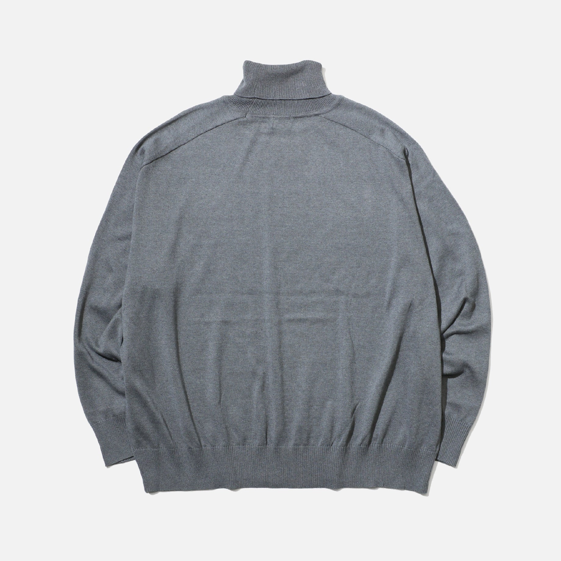 TURTLE NECK KNIT （D.GRAY）