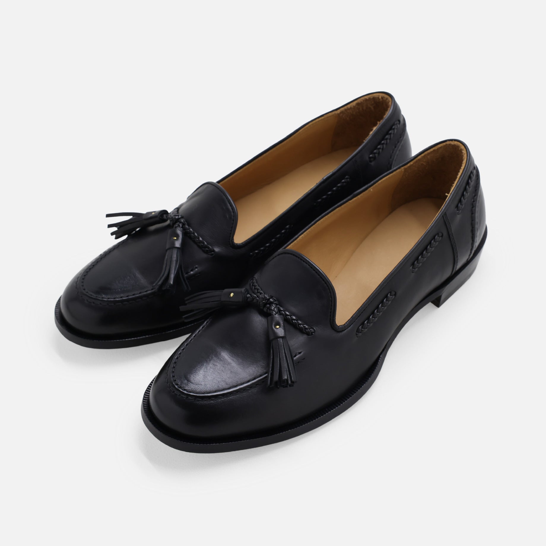 LEATHER RACE LOAFER SHOES（BLACK） – UNEVEN HUB STORE｜想像を