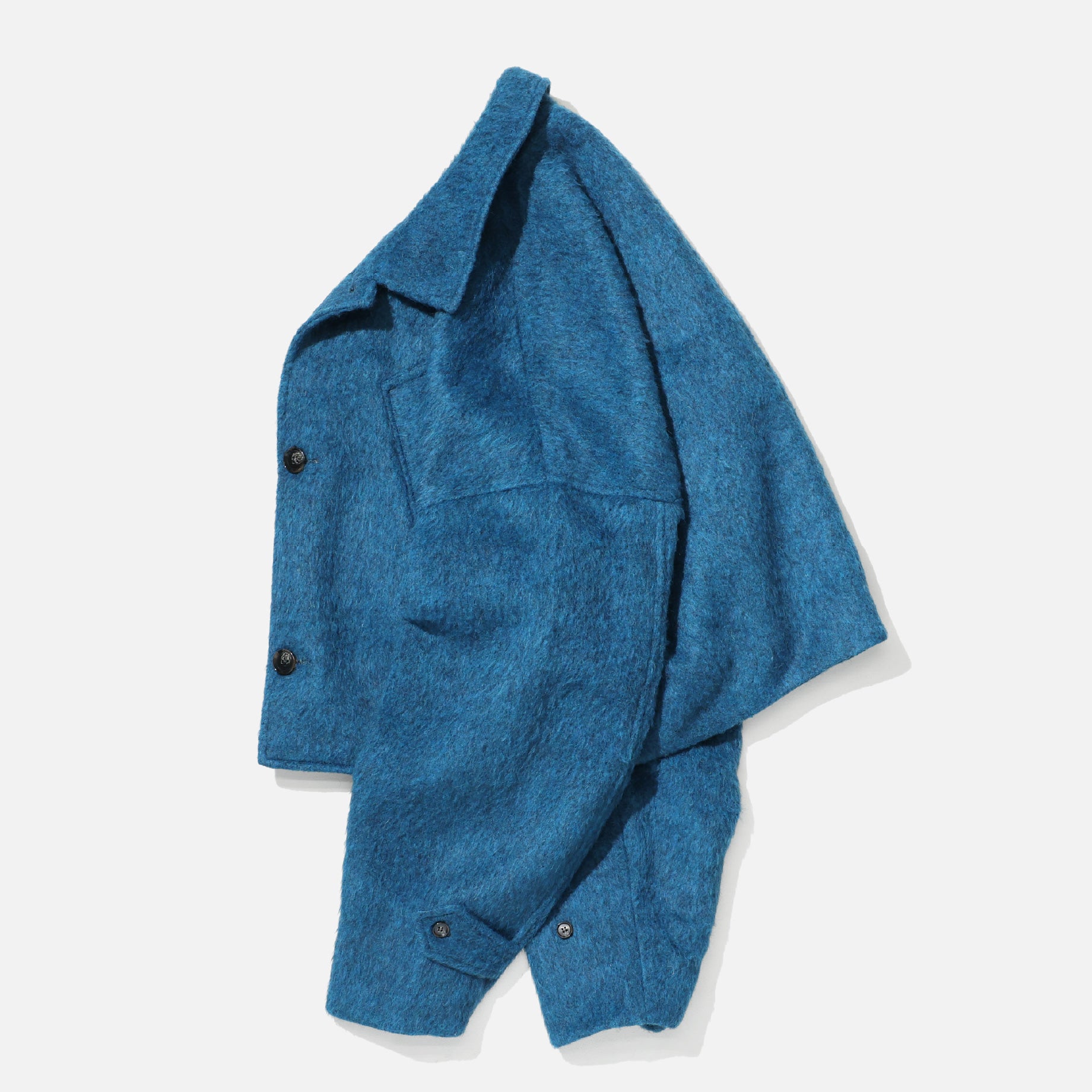 SHAGGY SHORT JACKET （BLUE） – UNEVEN HUB STORE｜想像を
