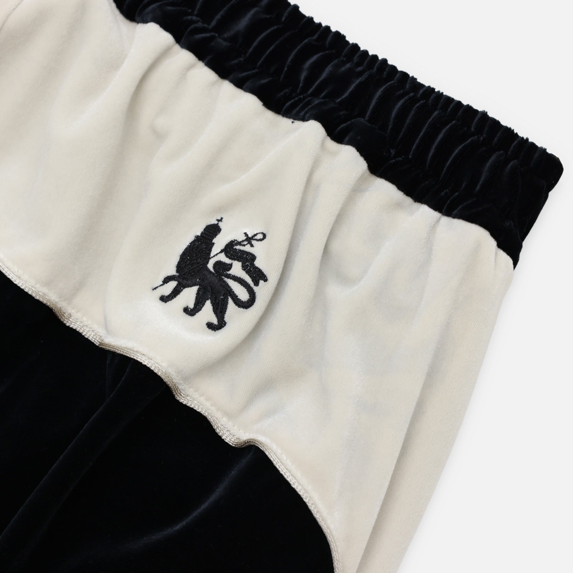 VELOUR TRACK PANTS（BLACK）