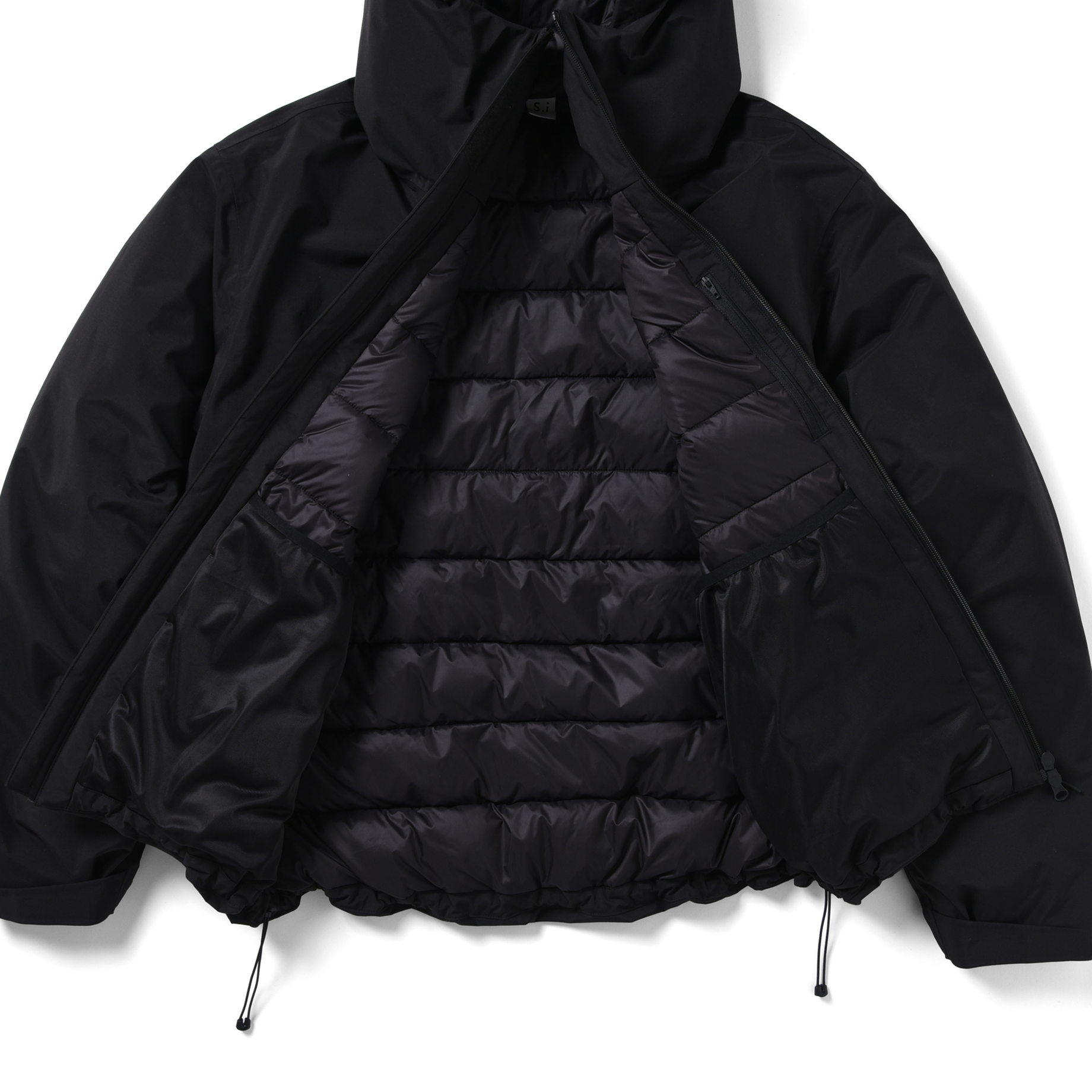 3LYR DOWN HOODIE（BLACK）