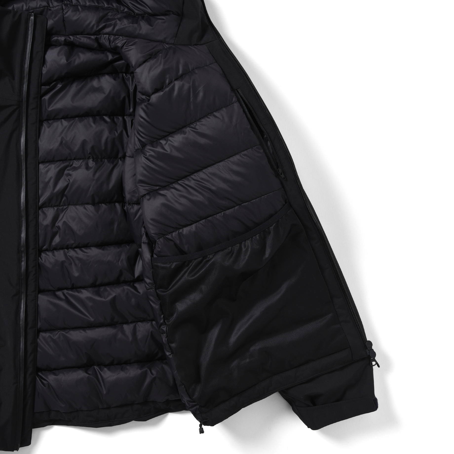 3LYR DOWN HOODIE（BLACK）