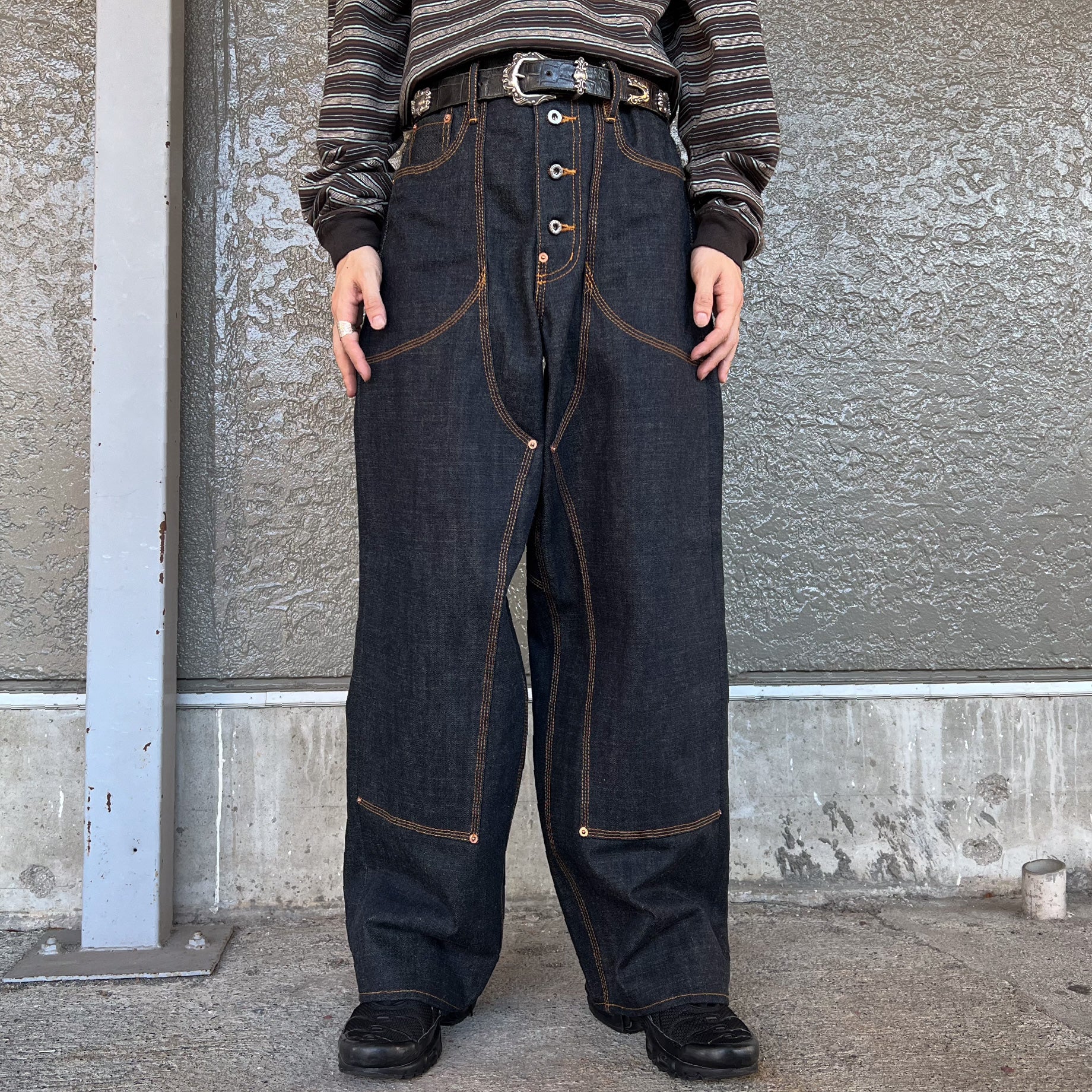 CLASSIC DOUBLE KNEE DENIM PANTS（RIGID INDIGO）