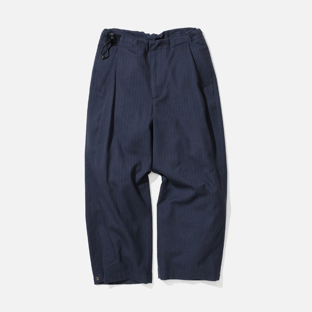 FLANNEL STRIPE NO-BRAINER PANTS（NAVY STRIPE）