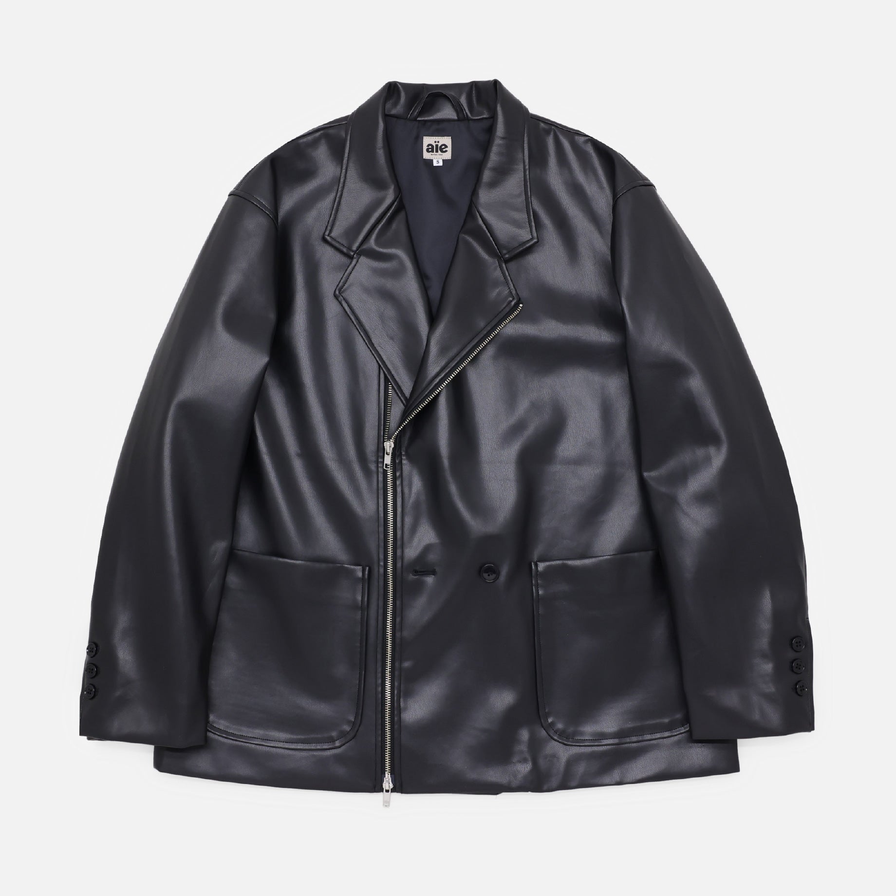 EZ JACKET - SYNTHETIC LTHR.（BLACK）