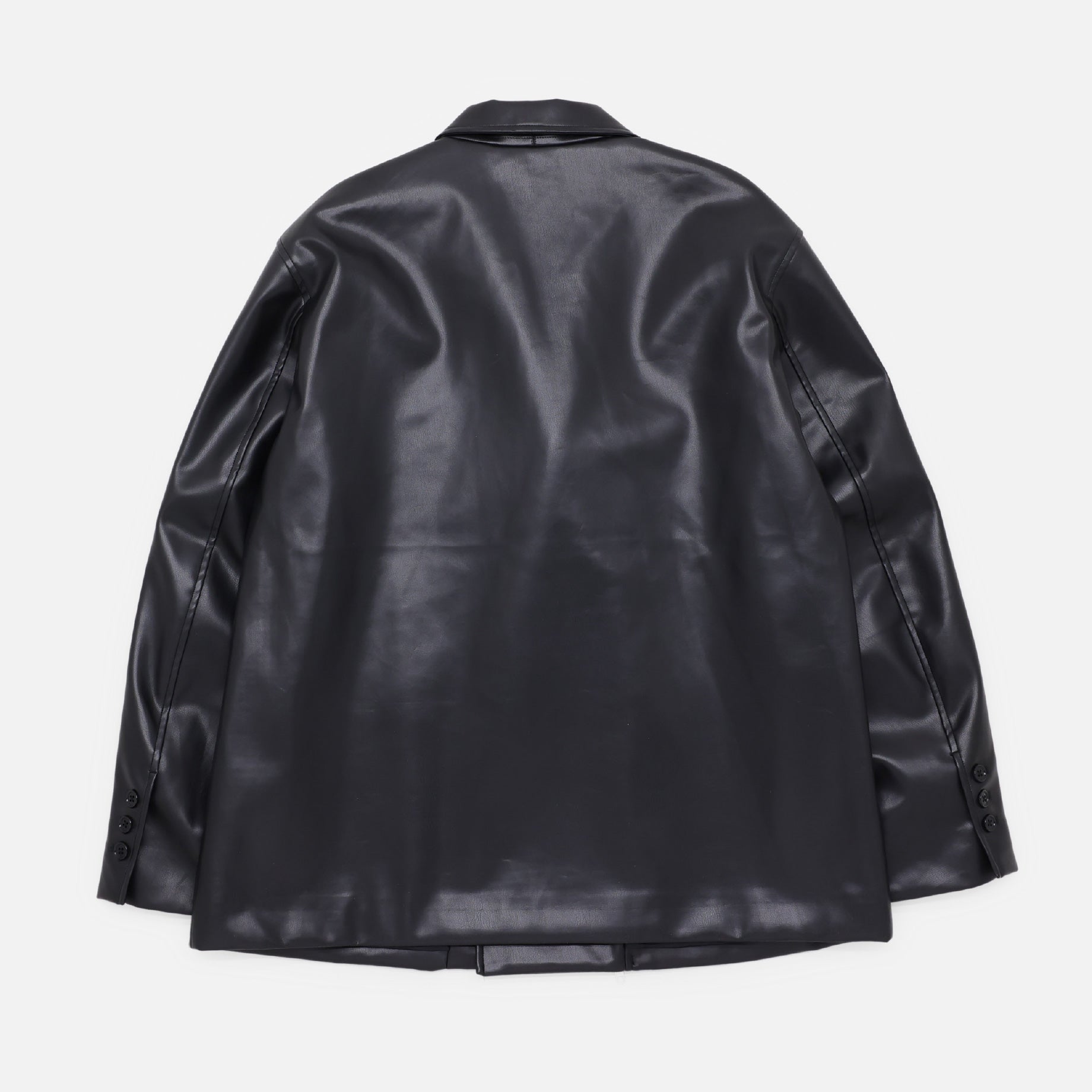 EZ JACKET - SYNTHETIC LTHR.（BLACK）