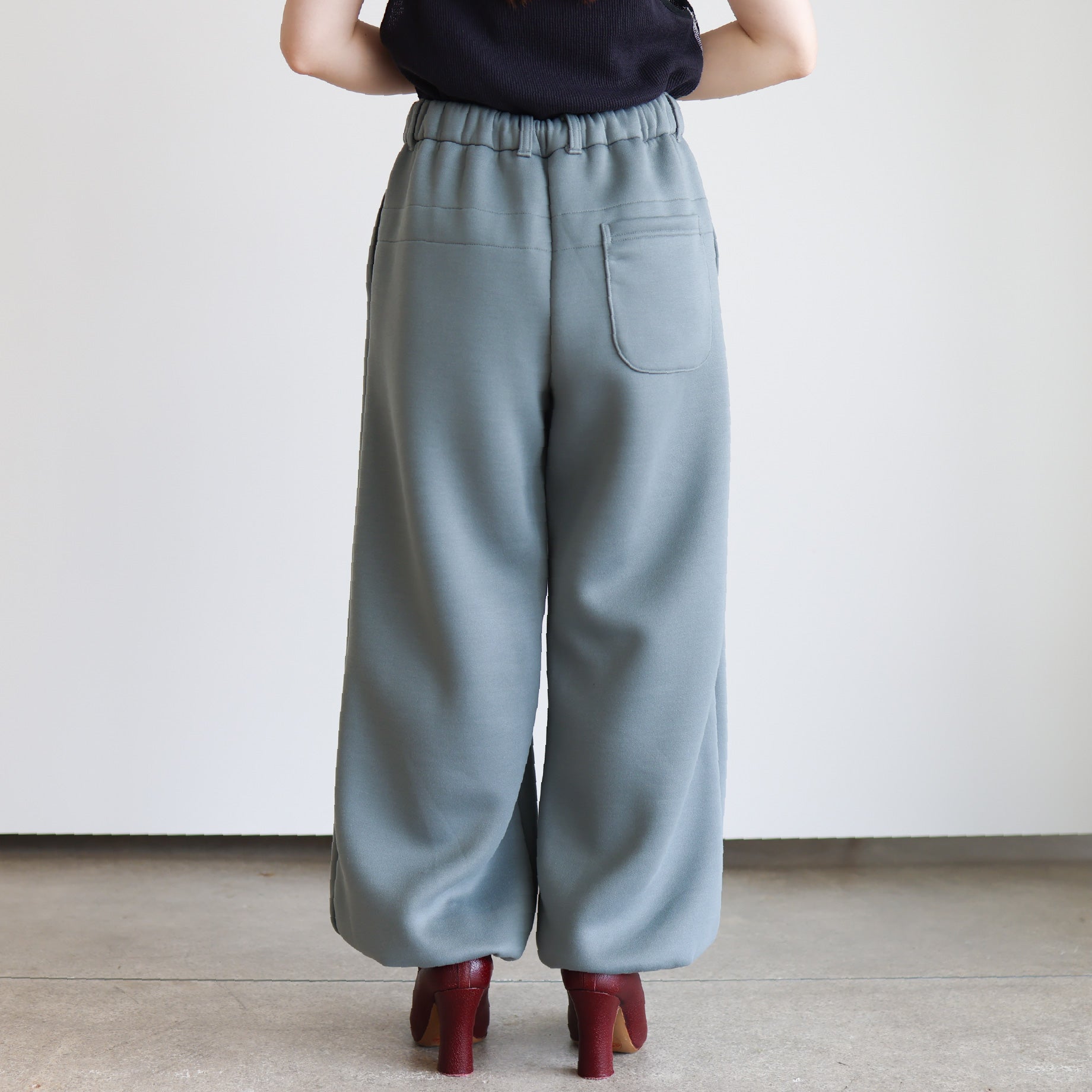 BALLOON PANT - DOUBLE JERSEY SOLID（OLIVE）
