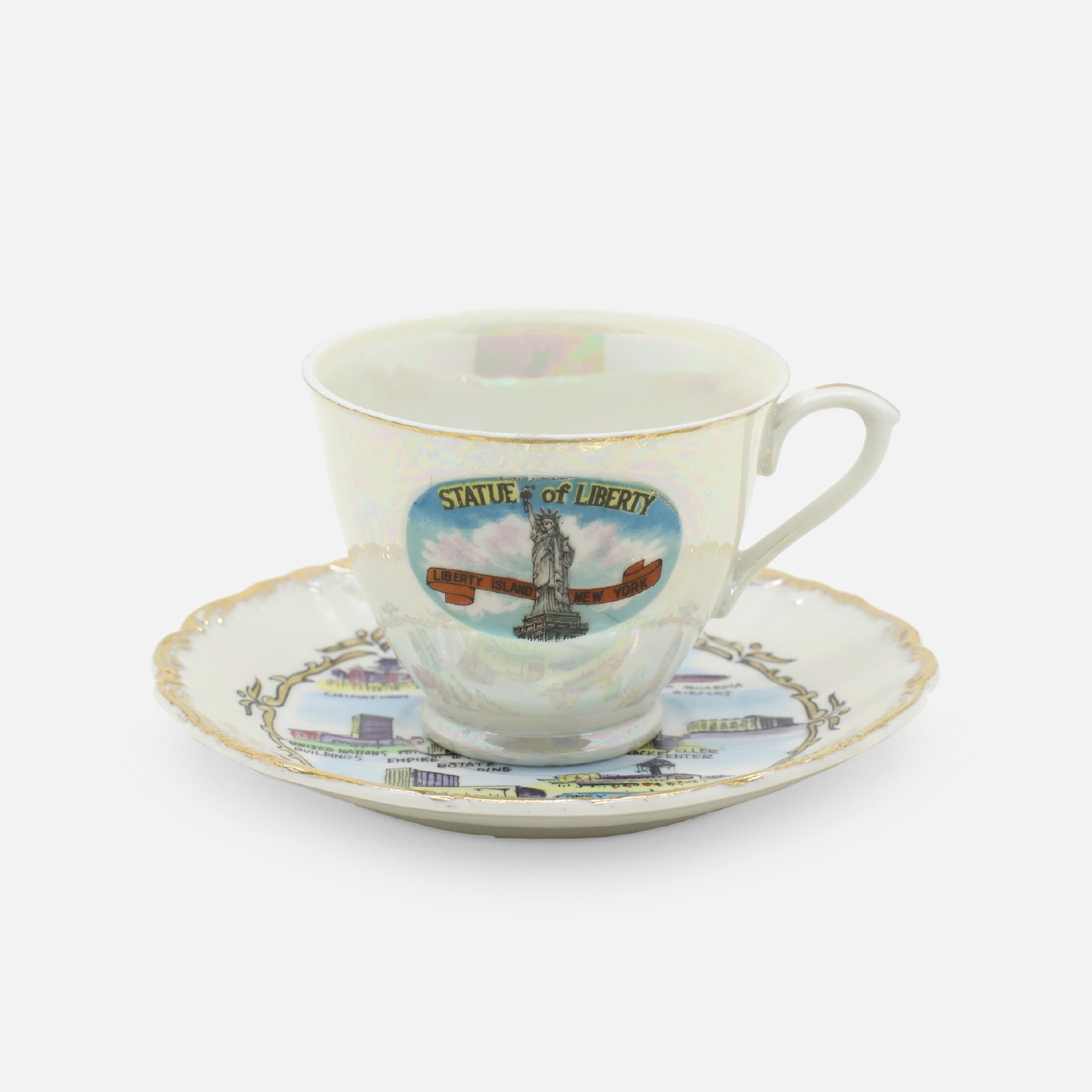 VINTAGE MISCELLANEOUS CERAMIC CUP & SAUCER（NEW YORK）