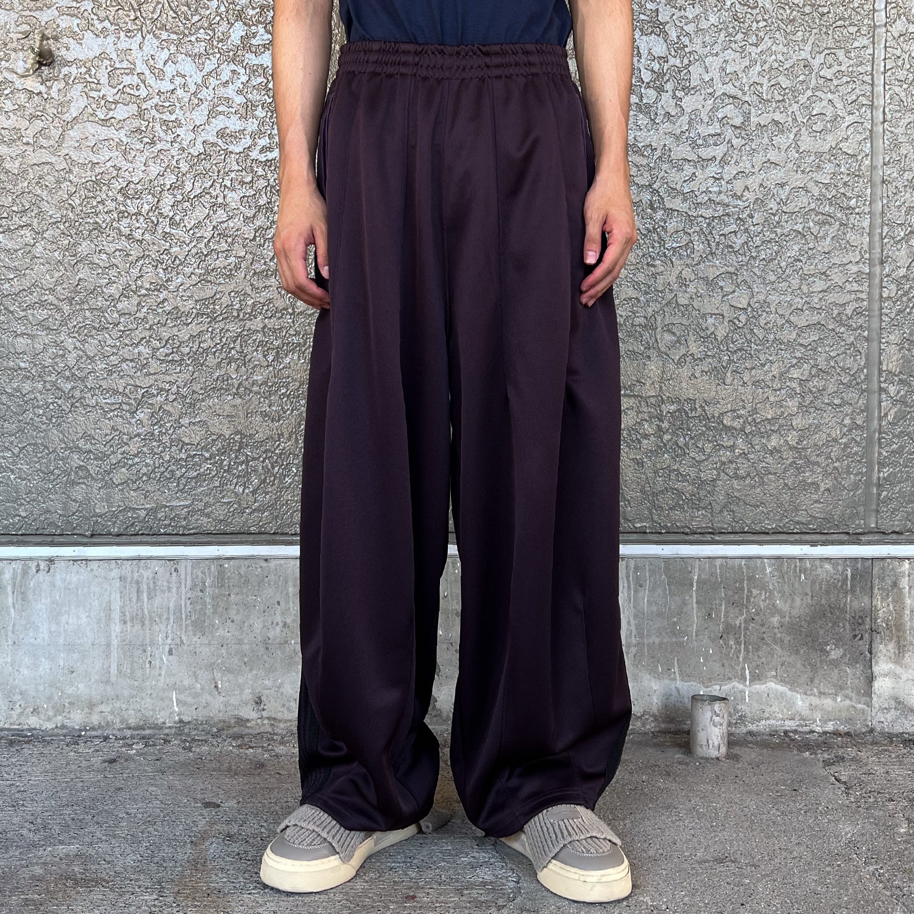 H.D. TRACK PANT - POLY SMOOTH（DK .PURPLE）