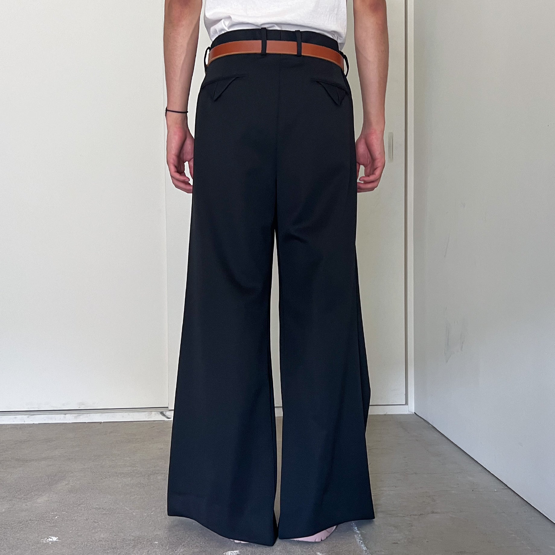 "HAKAMA" SLACKS（BLACK）