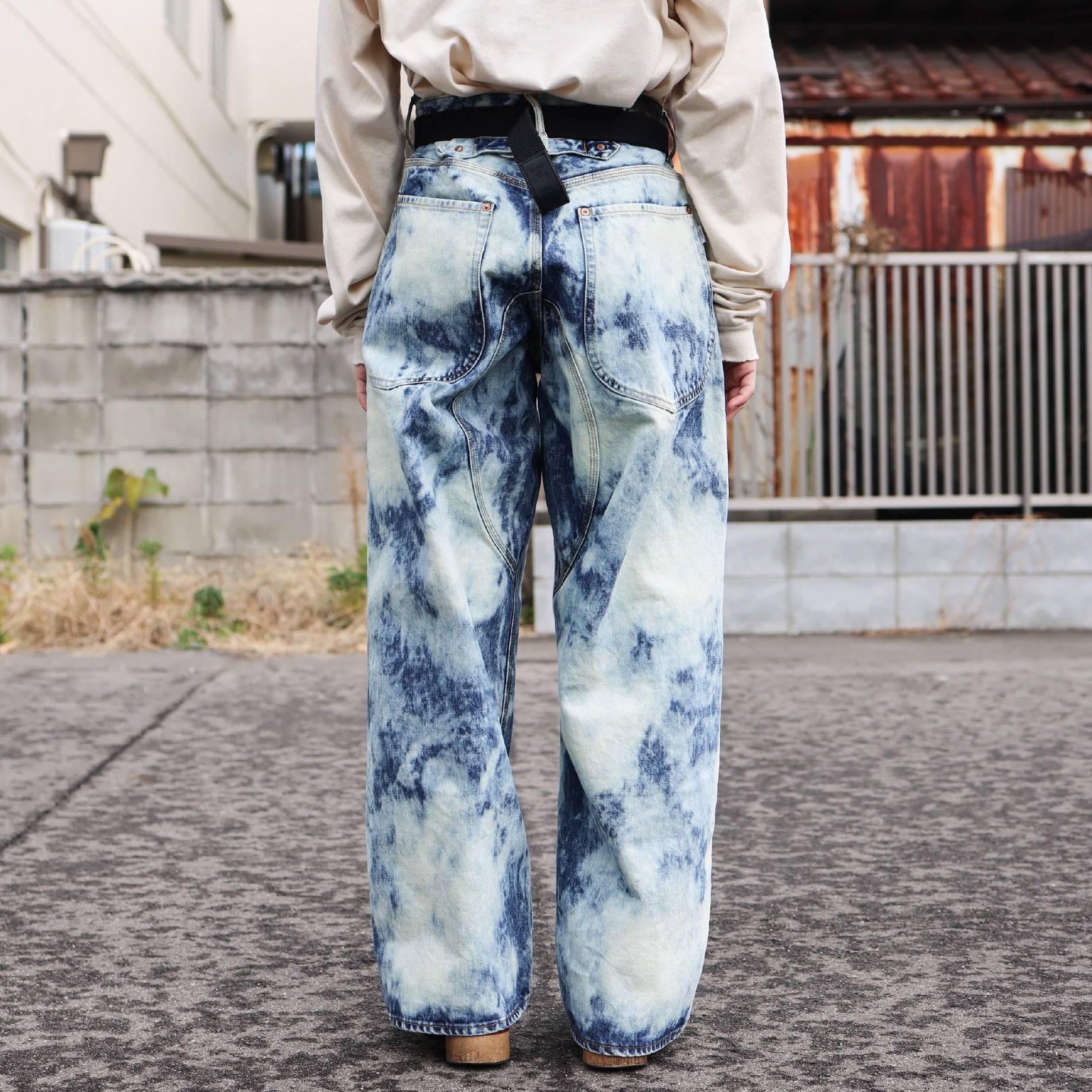 Sugarhill☆23aw Bleach Double Knee Denim - メンズファッション