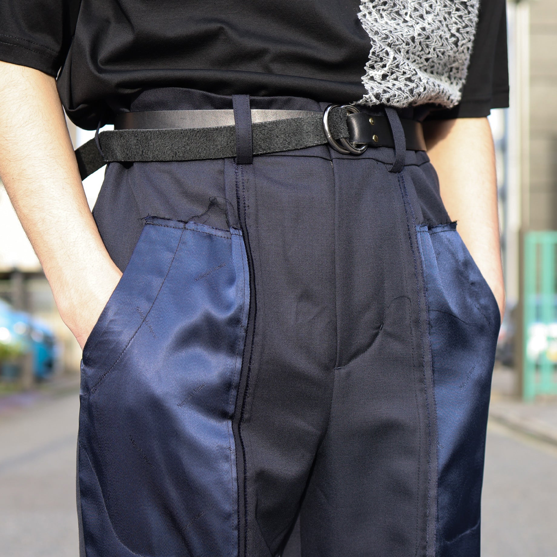 DECONSTRUCTED SLACKS（NAVY）