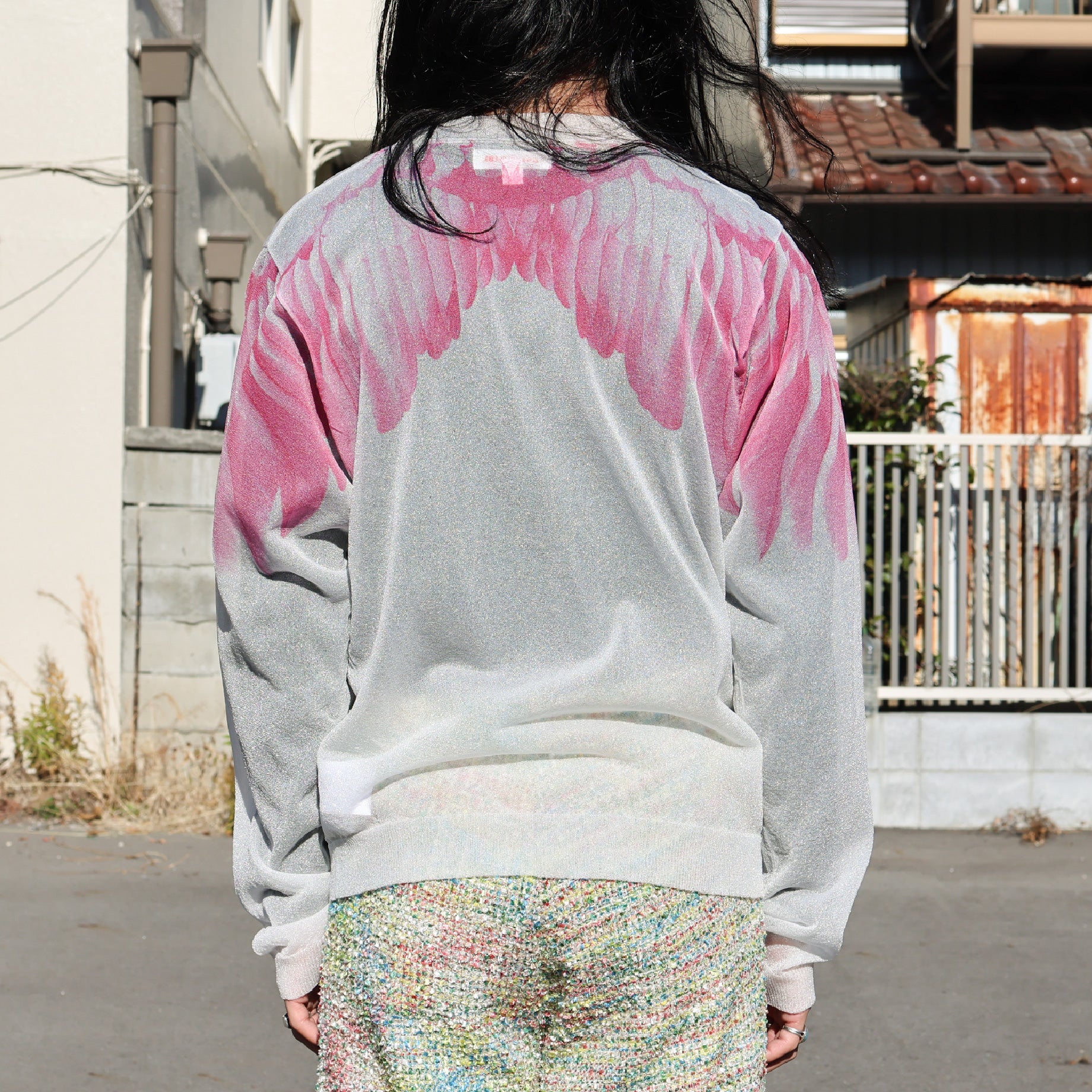CLEAR ANGEL WING SWEATER（CLEAR WHITE） – UNEVEN HUB STORE｜想像を ...