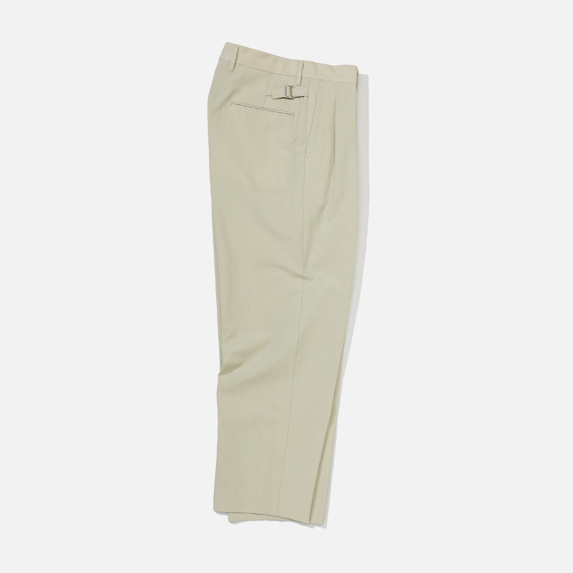 COTTON WEATHER - 2 TUCK PANTS（L.BEIGE）