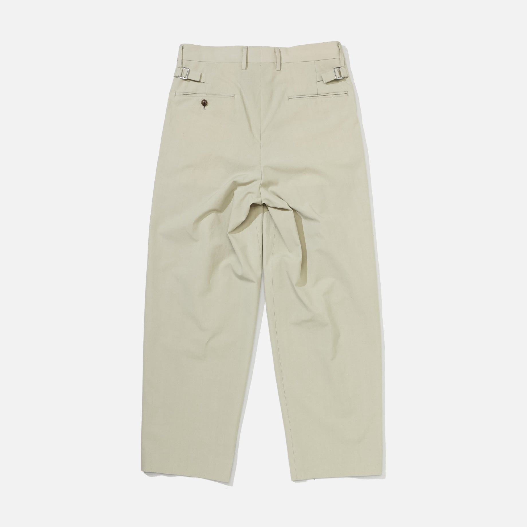 COTTON WEATHER - 2 TUCK PANTS（L.BEIGE）