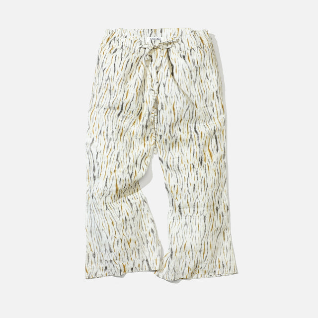 “MOKUME” LARGE FLARE SIDE DRAW PANTS（ACID YELLOEW）