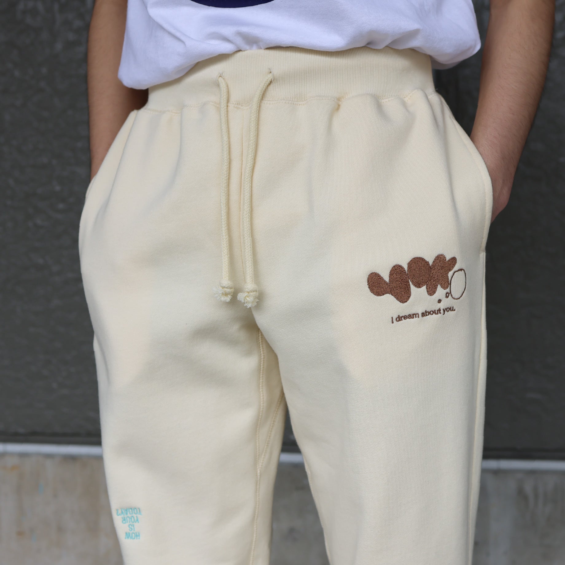 "YOKO" SWEAT PANTS（OFF WHITE）