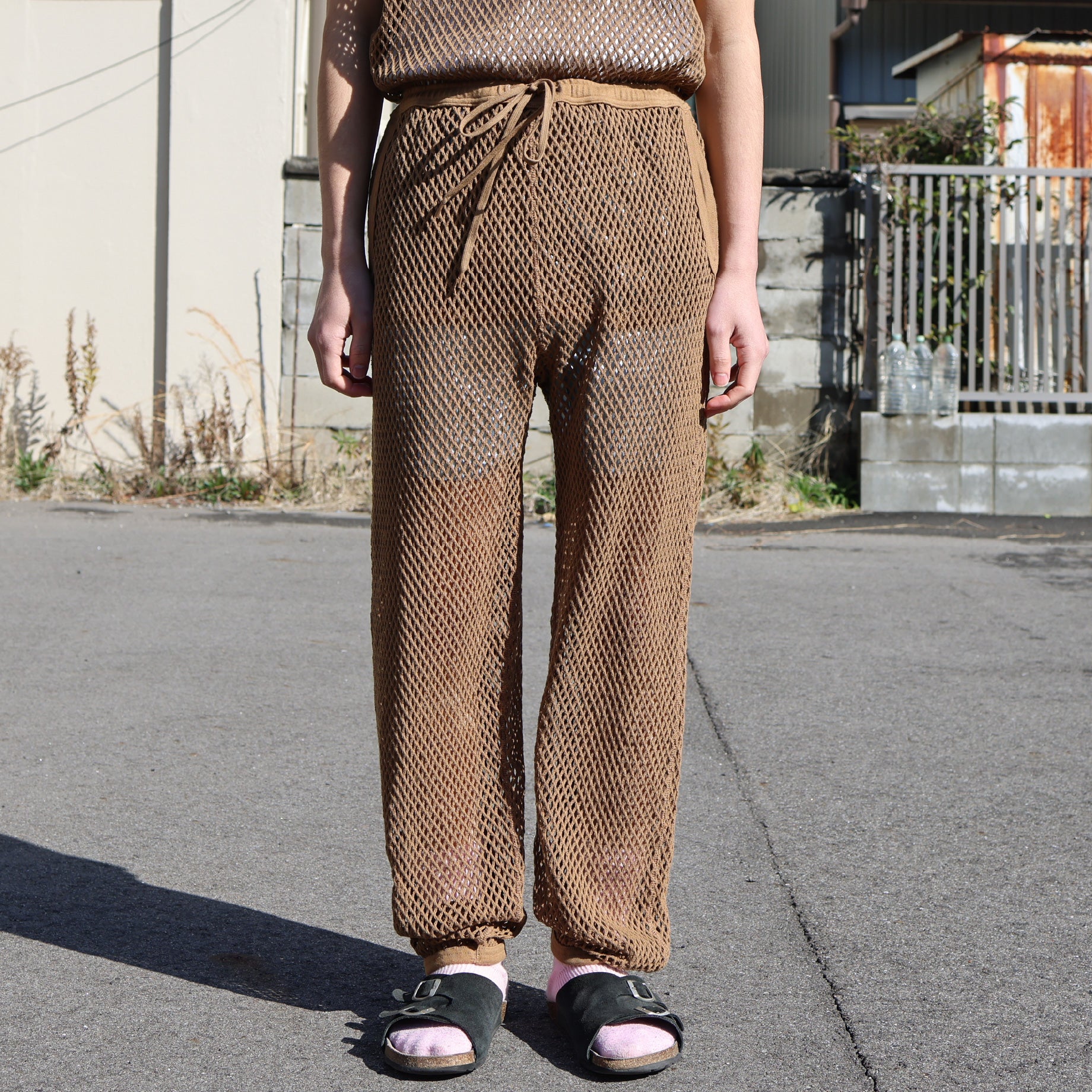 MESH PANTS（BROWN）