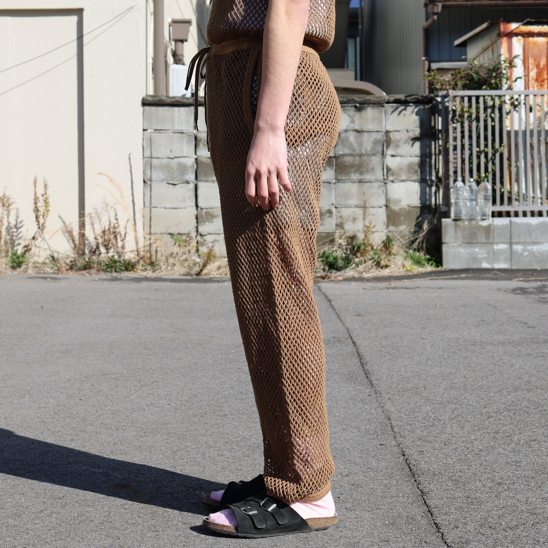 MESH PANTS（BROWN）