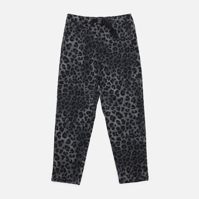 EZ PANT - FRENCH TERRY  / LEOPARD PRINTED（BLACK）