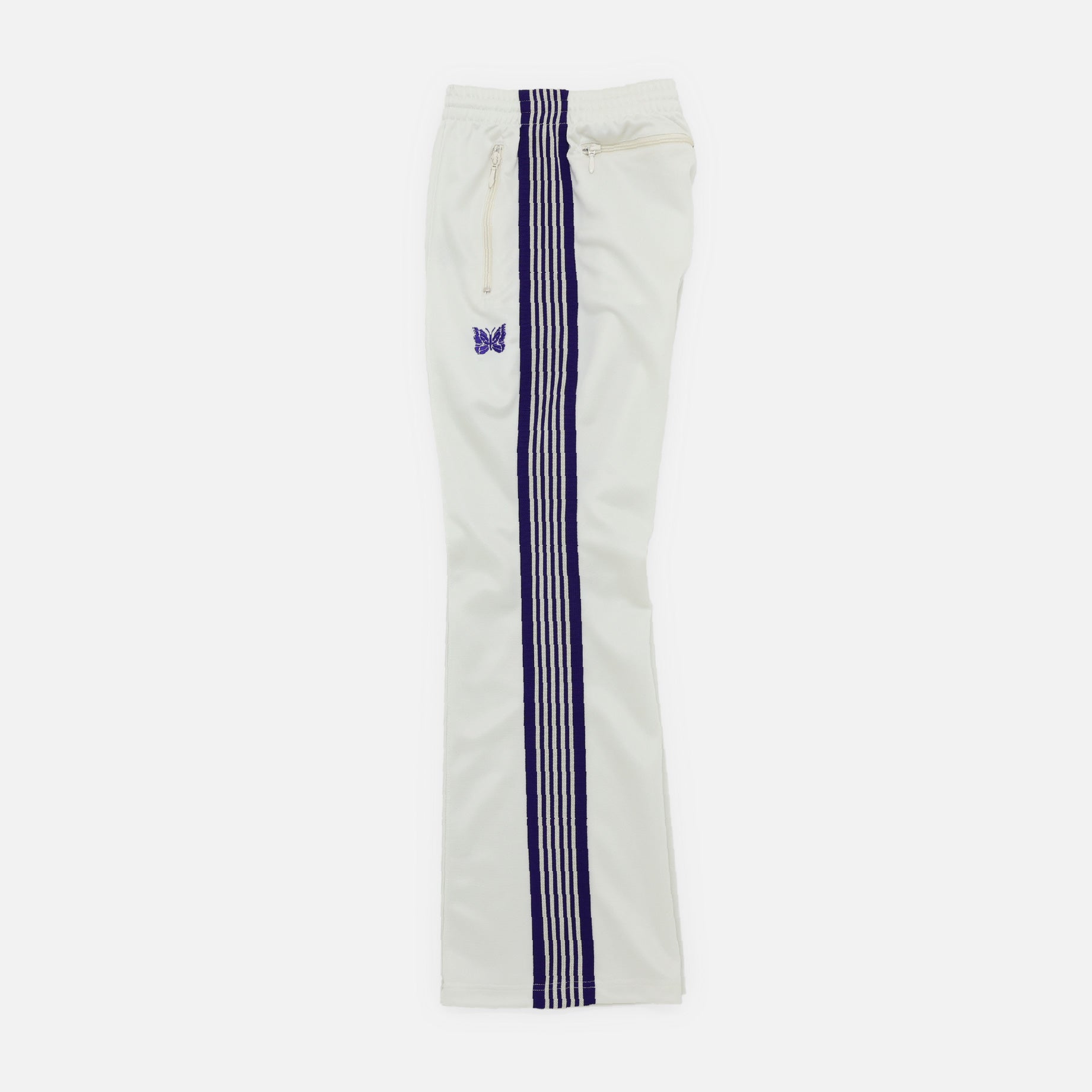 BOOT - CUT TRACK PANT - POLY SMOOTH（ICE WHITE） – UNEVEN HUB