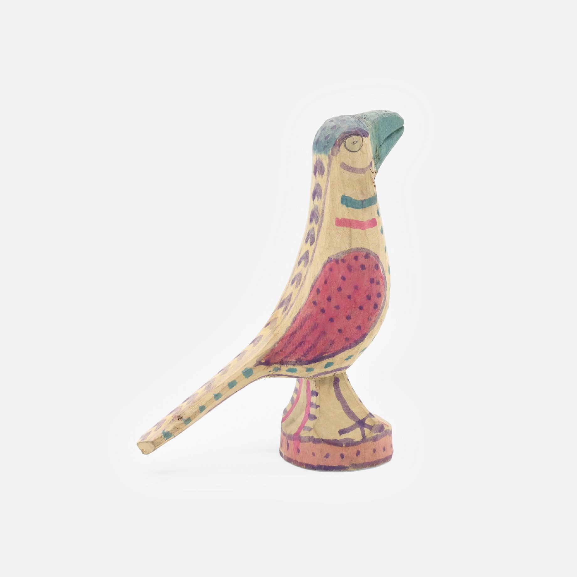 VINTAGE FOLK ART WOOD CARVING BIRD – UNEVEN HUB STORE｜想像を