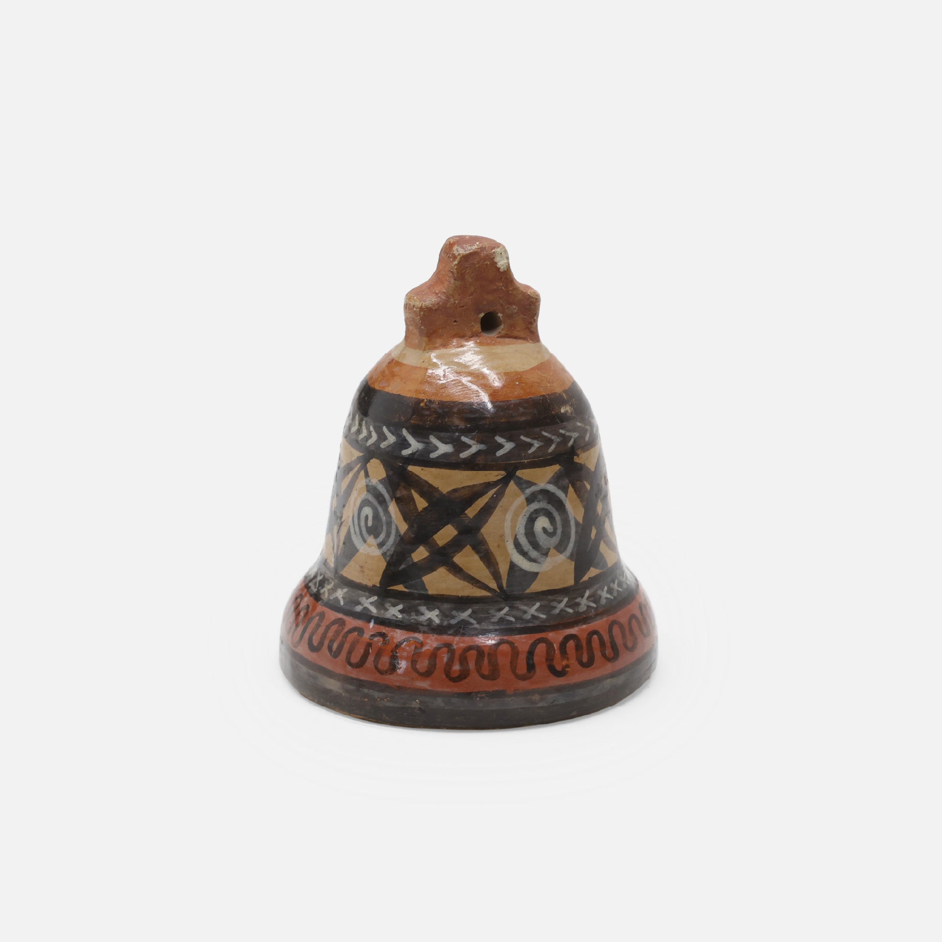 VINTAGE FOLK ART POTTERY BELL