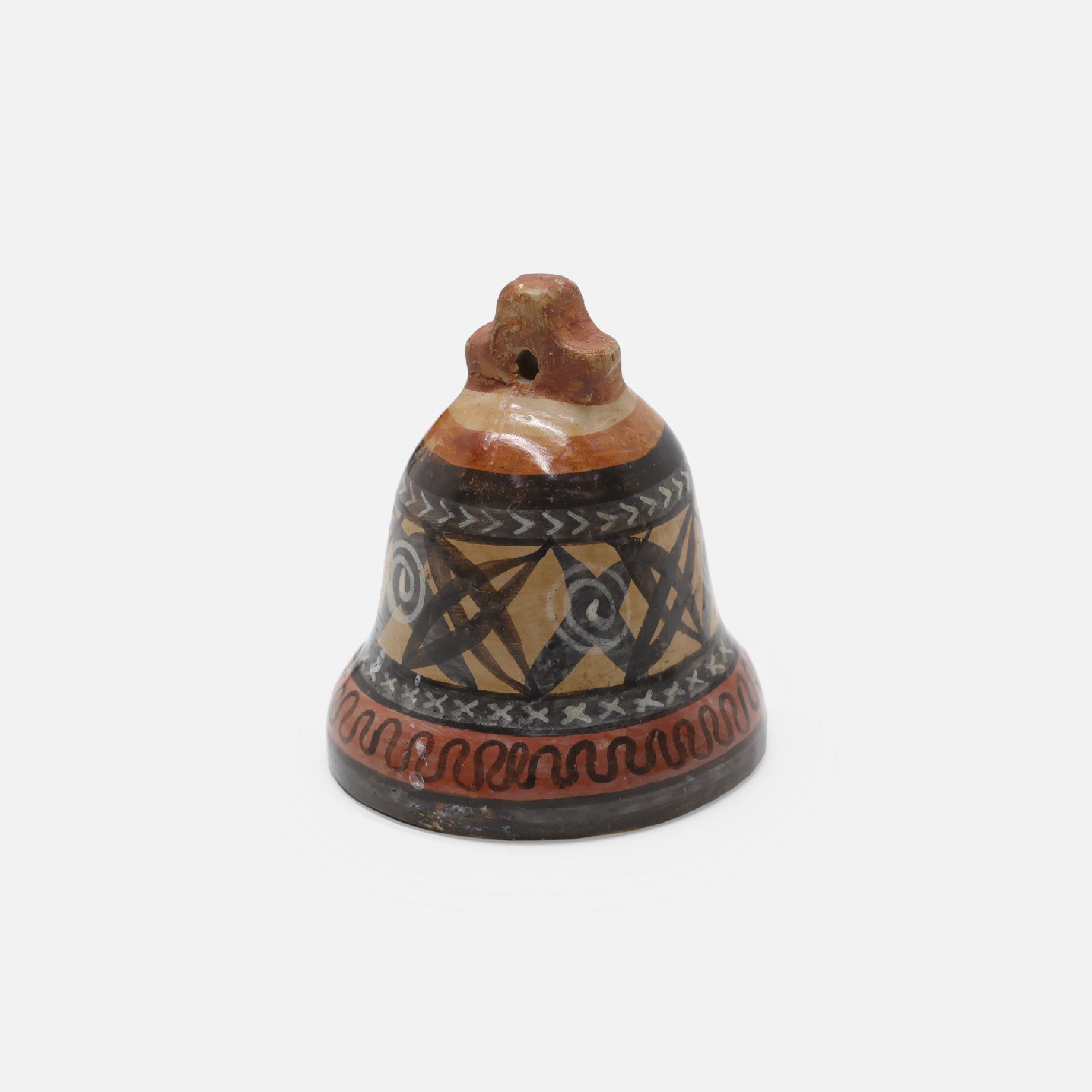 VINTAGE FOLK ART POTTERY BELL