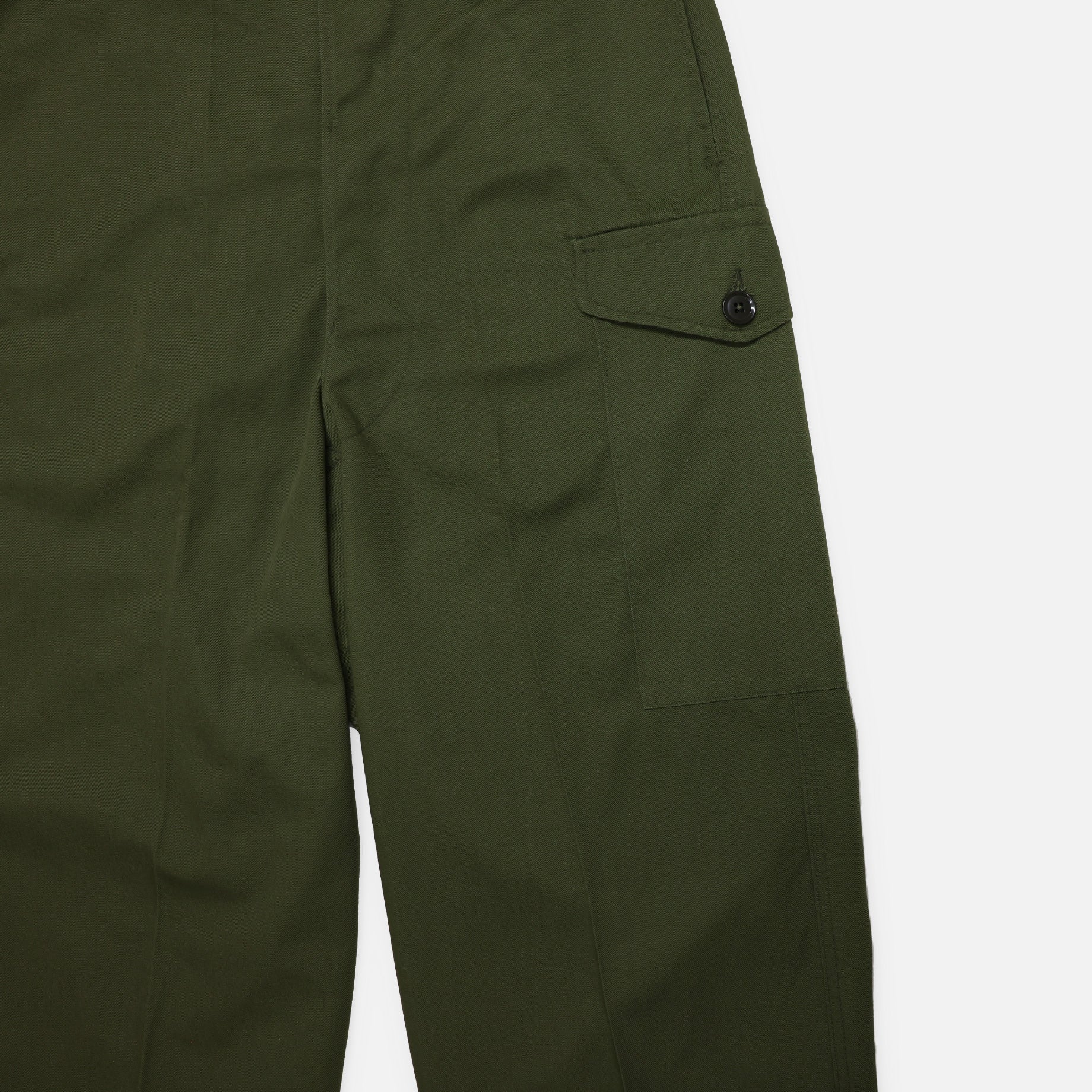 60'-70'S UK ARMY OVERALL GREEN TROUSERS – UNEVEN HUB STORE｜想像を 